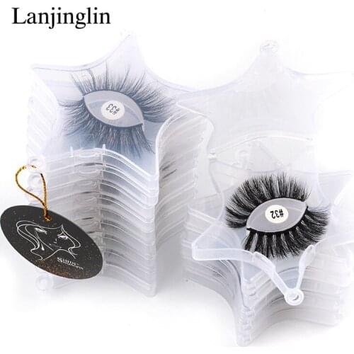 Wholesale 3d mink lashes bulk 10/100 pcs natural long false eyelashes soft fluffy wispy fake eye lash faux cilios makeup