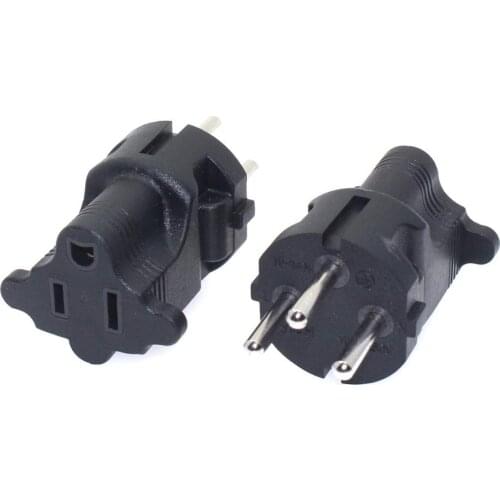 Nema 5-15R untuk Israel SI-32 Jenis H Tiga Prong Dibentuk Plug Adapter 250V 10A