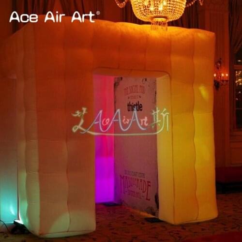 Portable 2.8 m inflatable digital photo booth enclosure, selfie booth,photo cabin,trade show party tent for fun