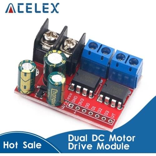 H Bridge Remote Control 5A 3V-14V Dual DC Motor Drive Module Voltage Reverse PWM Speed Regulation Double Super L298N 5AD