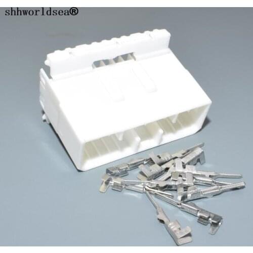Shhworldsea auto 20 pin plastic electric cable plug automotive wiring harness connector with pins 174936-1 car wire plug