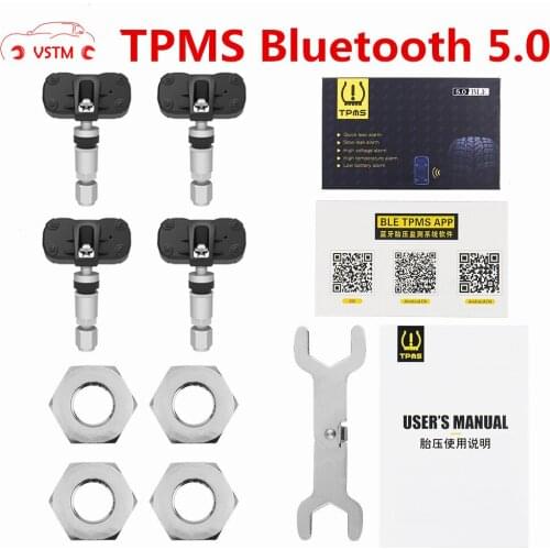 Newly TPMS Tire Pressure Alarm system Sensor For Motorcycle Bluetooth 5.0 TMPS Android/IOS Tyre Pressure Monitoring System