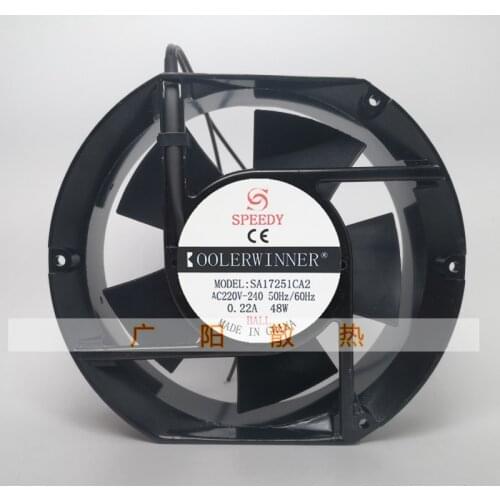 SPEEDY SA17251CA2 AC 240V 0.22A 172x150x50mm 2-Wire Server Cooling Fan