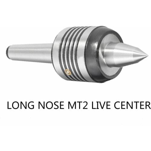 High Quality 1pcs Long Nose MT2 Live Center Mayitr Precision 55-60HRC/45-50HRC 0.0002" Accuracy Morse Taper Bearing For Lathe T