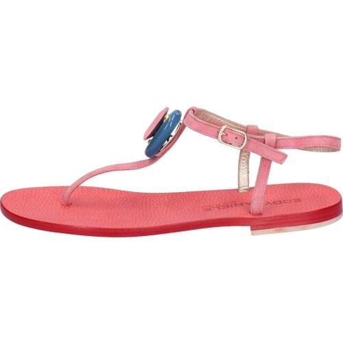 EDDY DANIELE sandals women suede pink