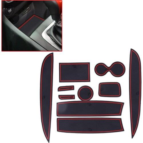 1Set Rubber Anti-Slip Car Door Gate Slot Groove Mats Fit For Renault Clio 4 Door 2002-2011 2012 2013 2014 2015 2016 2017