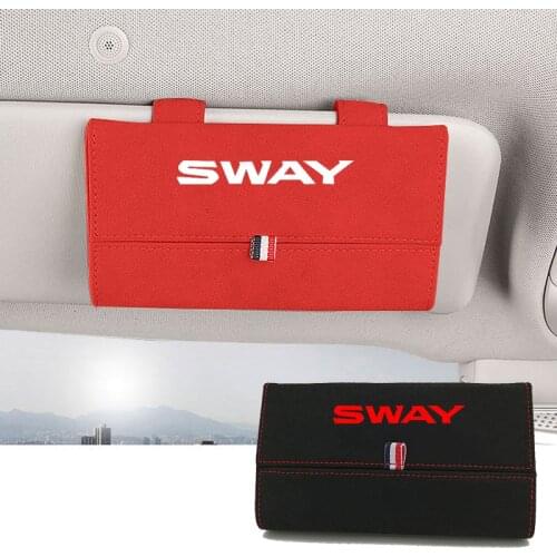 1pc Auto Accessories for Nissan Sway Flocking Auto Sunglasses Case Holder Organizer Car Glasses Box Storage Holder