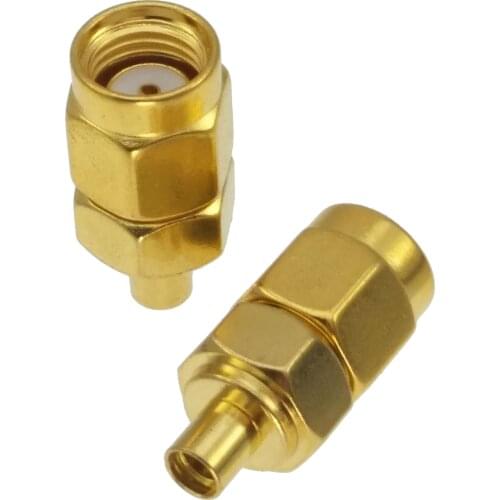 1pce RP-SMA male jack to MMCX female jack RF coaxial adapter connector