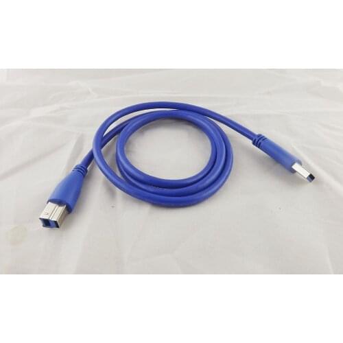 1 pc USB 3.0 Type A Male Plug To B Male Printer Scanner Data Wire Cord Cable 1m/3ft Blue