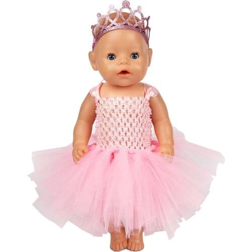 3pcs In 1, Dress Set Fit For 43cm Baby Doll 17 Inch Doll Clothes And Accessoires