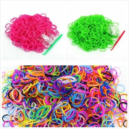 600PCSCute Colorful Disposable HairBands Scrunchie Girls Elastic Rubber Band Fashion Hair Accessories Hair Ties
