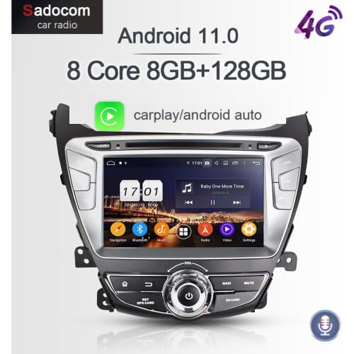 8" 720P PX6 DSP 2 din Android 10.0 car radio 64G+4GB RAM 8 Core Car DVD Player GPS map autoradio For Hyundai Elantra 2014 2015