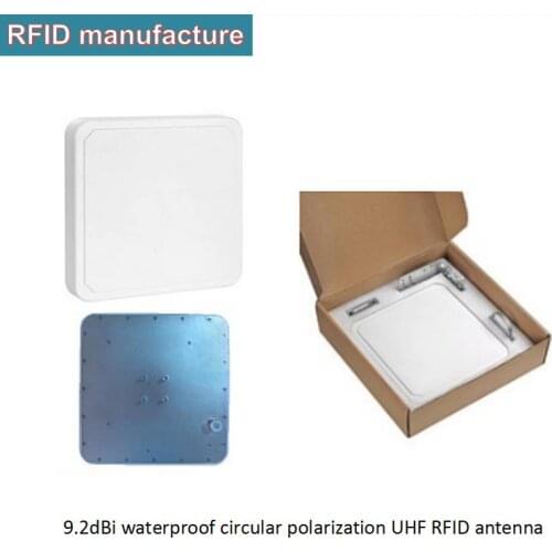 9.2dbi waterproof outdoor UHF RFID long range antenna IP67 passive circular uhf rfid gantry antenna for running timing system