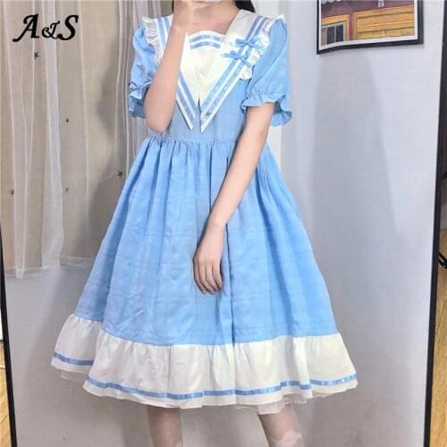 Anbenser Gothic Lolita Dress Womens Harajuku Daily Palace Cute Dresses Female Noble Sweet Dress Girls Renaissance Party Vestidos