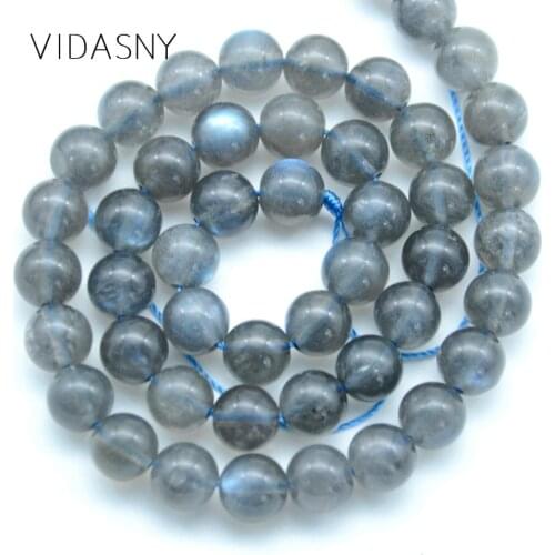 Labradorite Stone Natural Gem Round Loose Beads For Jewelry Making Diy Bracelet Necklace 4/6/8mm Spacer Beads 15inch Wholesale