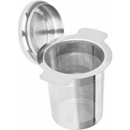 Tea Infusers Stainless Steel Mesh Tea Infuser Metal Cup Strainer Loose Leaf Filter with Lid