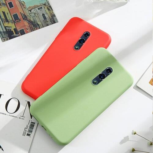 Case for OPPO Reno Luxury Original Liquid Silicone Case Rubber Microfiber Cloth Lining Cushion Phone Cover for Reno 10x Zoom