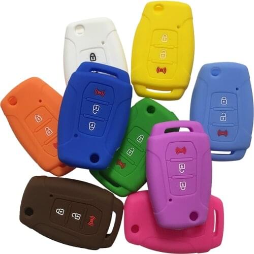 Silica gel case car key cover for Ssangyong Rexton Korando C Tivoli covers for car keys remote control remote key holder cover