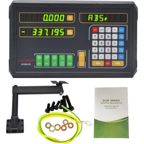 FIVETECNC D100-2V Digital Readout 2 Axis for Milling Machine / Lathe Machine digit display meter