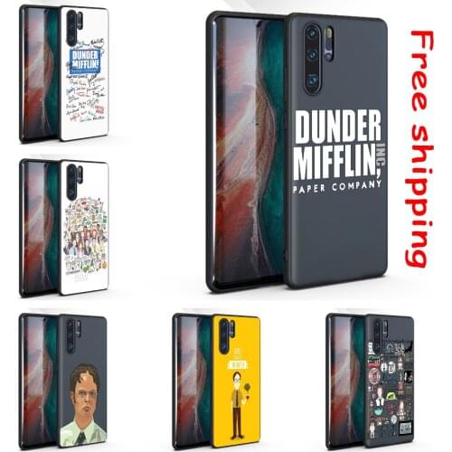 Dunder Mifflin Phone Case Energy Art New Fashion Black Sotf Silicone TPU For huawei p20 p30Lite p10 p9 p8 series aesthetic Coque