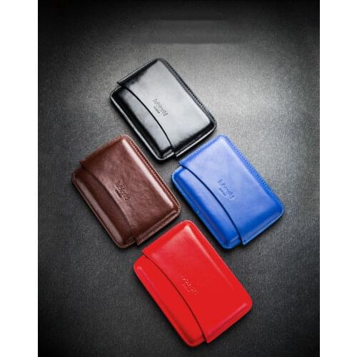 Business portable 10 sticks pack Leather Cigar Box Smoking Men gadget Travel Outdoor Container Storage Fathers Day Gift