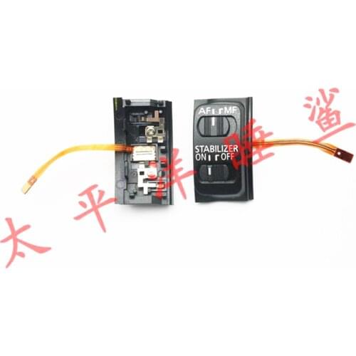 For Canon EF-S 18-200mm F/3.5-5.6 IS Lens AF Switch Stabilizer Power On Off Cover With Flex Cable NEW Original