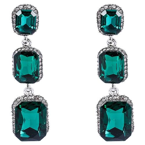 EASYA 2020 New Arrival Big Rhinestone Earrings For Women Luxury Fashion Geometric Glass Stud Earrings Jewelry