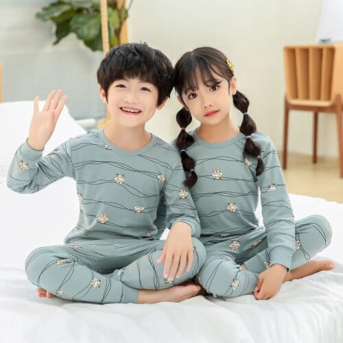 Kids Clothing Set Spring Autumn New Boys Clothes 2pcs Baby Girls Comfortable Long Sleeve + Pants Two-piece Suits