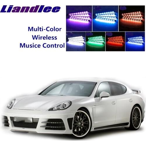 LiandLee Car Glow Interior Floor Decorative Seats Accent Ambient Neon light For Porsche For Panamera 970