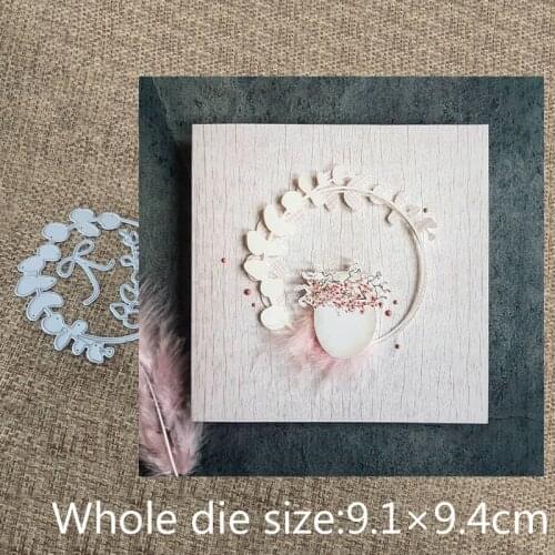 XLDesign Craft Metal Cutting Dies 3pcs Bow grass leaves ring decoration scrapbooking Album Paper Card Craft Embossing Die Cuts