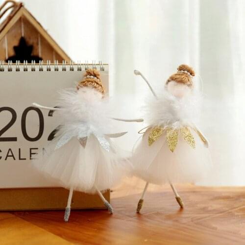 Lovely Christmas Doll Nice Looking Portable Lightweight Angel Ballet Doll Christmas Tree Pendant Decor For Table