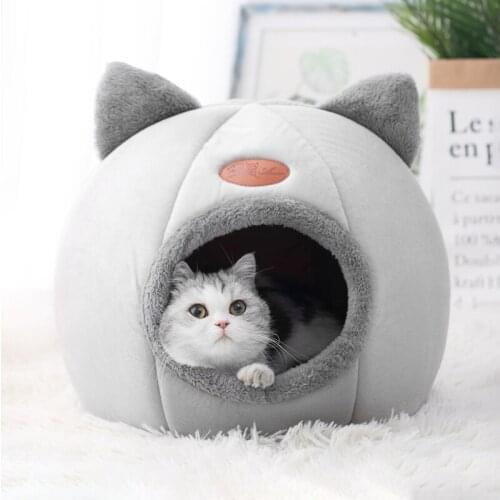 New Deep sleep comfort in winter cat bed little mat basket small dog house products pets tent cozy cave beds Indoor cama gato