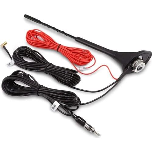 2021 NEW Top Roof Mount Digital DAB Antenna with Amplifier For DAB AM/FM Car Radio Antenna Aerial SMB Connector 58x45x270mm