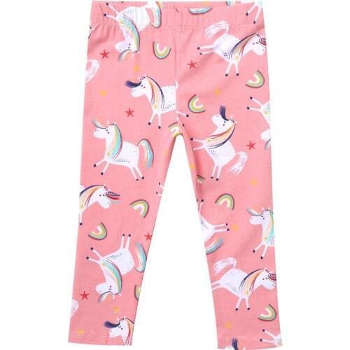 Oyolan Girls Leggings Stretch Tights Star Print Pants Leggins Jeggings Gymnastics Ballet Clothing Pants for Children 2-12 Years