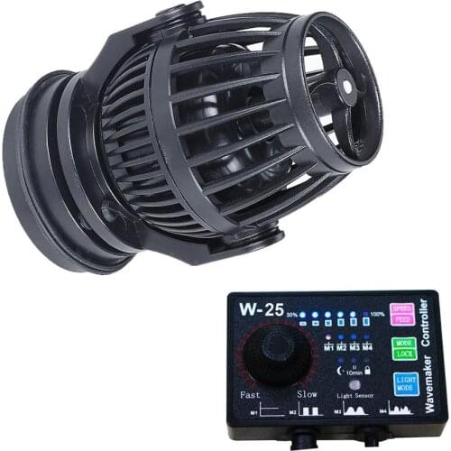 2100 GPH Controllable Wavemaker with W-25 23WController and Magnet Mount for Marine Freshwater Aquarium Circulation Pond