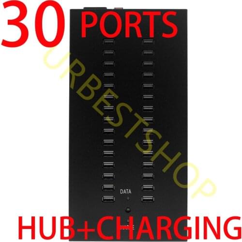 USB 2.0 Splitter 300 Watt 30 Ports Hub Multi USB Power Station Data Transfer Computer Accessories For PC Laptop Office