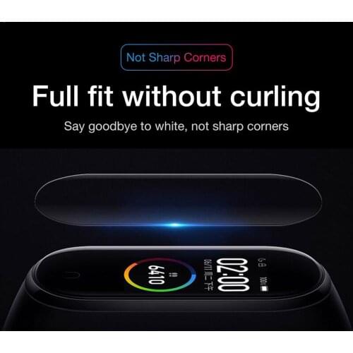 Screen Protector Special Tempered Full Screen Film HD Waterproof Scratchproof Broken-proof Film for Mi Band 4 Smart Bracelet