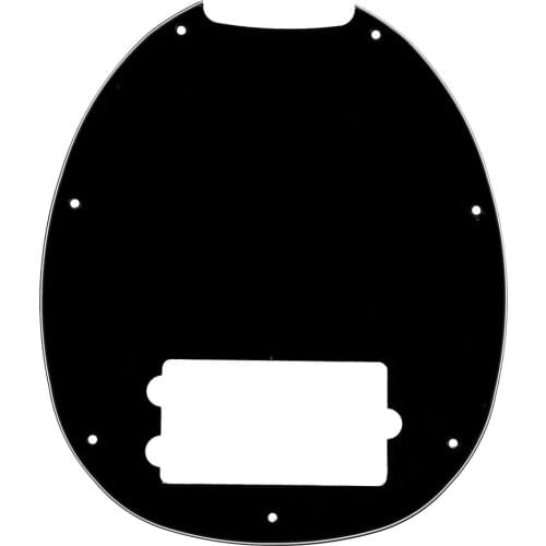 Bass Pickguard for 4 String Guitar Parts Replacement Black Dark Brown Red