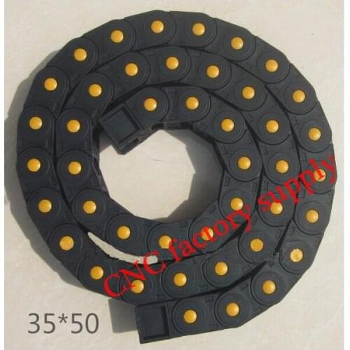Free Shipping 1M 35*50 mm Plastic Cable Drag Chain For CNC Machine,Fully Closed Type ,PA66