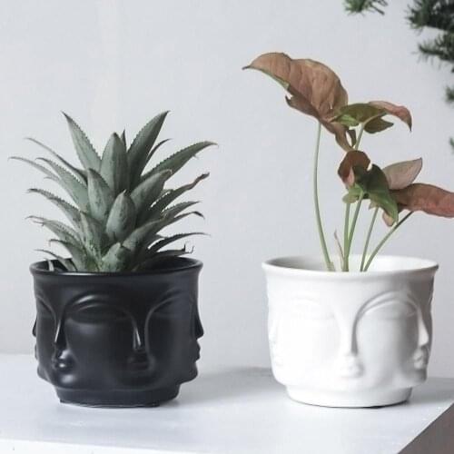 Flower Plants pot home garden Head Planter macetero Face Planters pots for flowers decorative cactus succulents plantenpot vasi