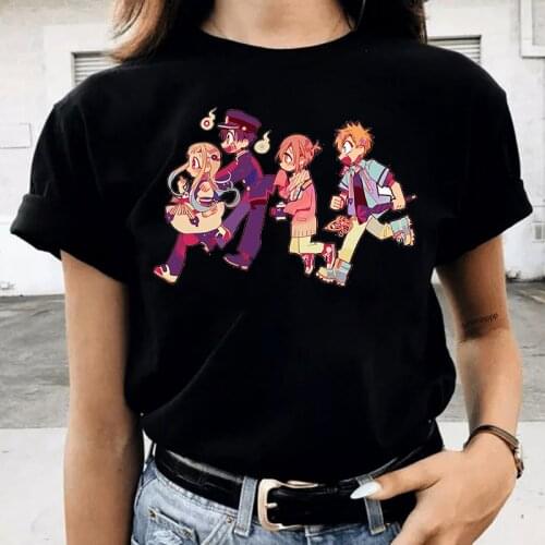 Japanese Anime Jibaku Shounen Hanako Kun T-shirts Toilet Bound Hanako Kun Women Graphic T Shirts Fashion Summer Short T-Shirt