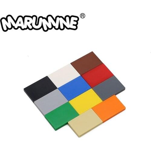 Marumine 26603 Flat Tile 2x3 Building Blocks 100PCS Plate Compatible Constructor Model Kit Educational Toys For Boys and Girls