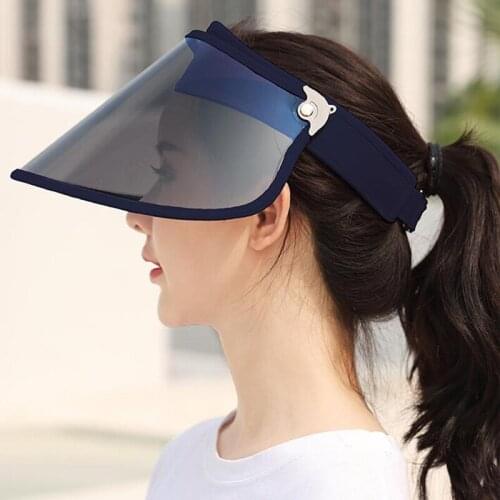 Korean Summer Long Eave Sun Cap Men Women Adult Sun Protection Sunscreen Hat Female Outdoor Riding Empty Top Casual Hats
