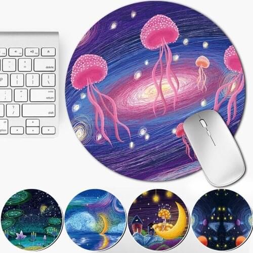Mouse Pad Leather PU Comfortable Desk Mice Mat for Game Office Computer PC Laptop Non-slip Mousepad 22x22cm