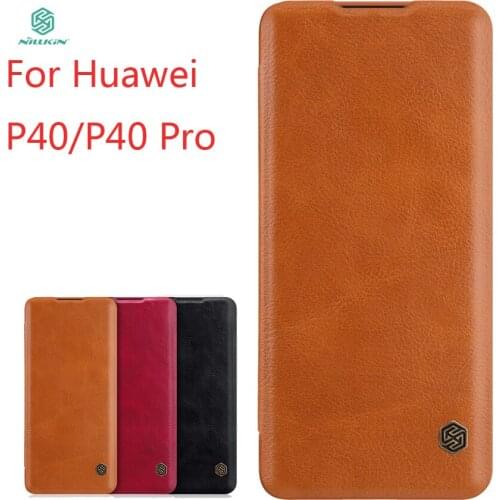 For Huawei P40 P40 Pro Case NILLKIN Wallet Leather Flip Case For Huawei P40 P40 Pro Cover High Quality Leather Case