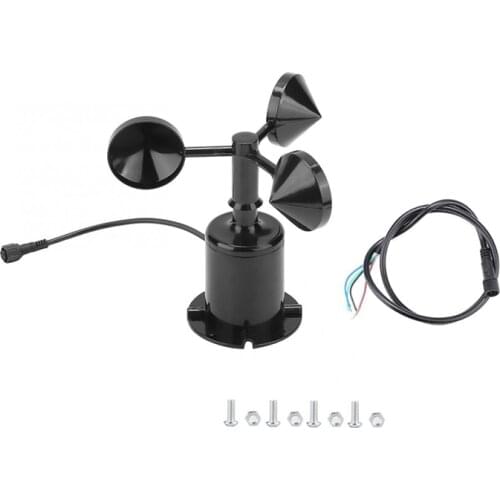 Hot 0-70M/S Wind Speed Sensor Environment Signal Output Pulse Type Three Cups Wind Speed Sensor Anemometer DC5-30V