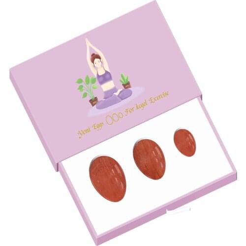 Red Jasper Yoni Egg Massage Ball 3 Sizes Kegel Exercise Eggs Vaginal Muscle Massager Real Redstone Unrilled Yoni Massage Ball
