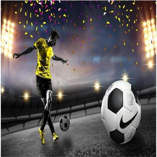 Wallpaper for walls 3 d for living room Football field wallpapers 3D background wall decoration painting