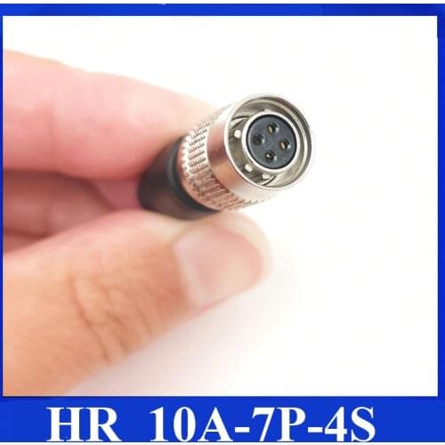 Hirose Connector 4 pin, HR10A -7P-4S ;Small HD OLED Monitor connector plug 4pin;automotive electrical wirepower connectors