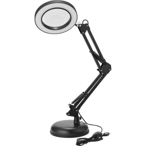 LED Desk Lamps 8X Magnifying Glasses Lights Foldable Three Dimming Modes USB Power Supply Desk Reading Lamps